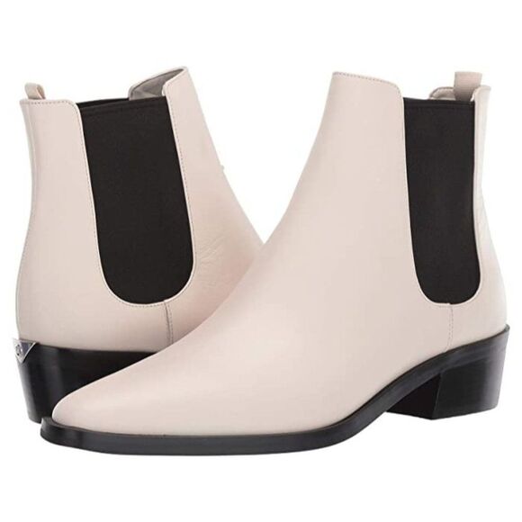 Michael Michael Kors Lottie Flat Leather Ankle Booties Boots - Picture 1 of 10